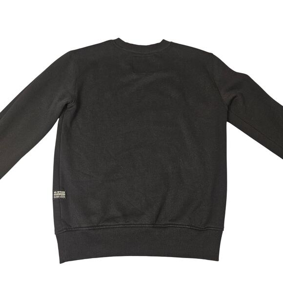 G-STAR RAW DOT Sweater Sweatshirt Mens XS Dark Black Graphic Crewneck Streetwear - Picture 2 of 15